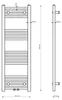 Granitan - Termoarredo bagno - Scaldasalviette 120x40 cm - Anteprima dell’immagine prodotto 7