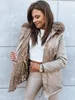Dstreet. Parka para mujer, modelo Goddess, color beige, Vista previa de la imagen del producto 3