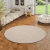 Schlingen Velour Teppich Primo Grau Rund, Größe:240 cm Rund Produktbild-Vorschau 1