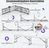 COSTWAY Bierbank klappbar 182x27,5x43cm, Klappbank Produktbild-Vorschau 7