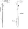 Duschset STILOVAL, Regendusche ohne Armatur, Duschsystem Produktbild-Vorschau 7