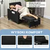 Fotel rozkładany HOMCOM 3 w 1, składany, z funkcją spania, Podgląd zdjęcia produktu 6
