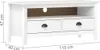 Mobile TV Hill White 110x40x47 cm in legno di pino Anteprima dell’immagine prodotto 10