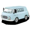 A light blue toy van is shown from a three-quarter front angle against a white background. Podgląd zdjęcia produktu