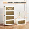 Skládací úložné boxy, 4dílná stohovatelná skříň z plastu, s Náhled obrázku produktu 8