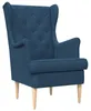 vidaXL Poltrona tessuto blu Anteprima dell’immagine prodotto 1