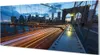 Glasbilder 125x50 Wandkunst Wolkenkratzer Brücke Fluss Produktbild-Vorschau 1