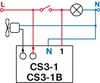 A wiring diagram for an electrical component. Voir les images du produit