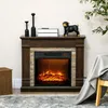 HOMCOM Elektrokamin 1800W elektrischer Kamin mit Heizung Produktbild-Vorschau 2