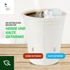 BenBow Einwegbecher aus Zuckerrohr, Weiß, 400 ml x 50 – Produktbild-Vorschau 3