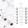 Faltbar Hosenbügel mit Clips Rockbügel 6 Ebenen Metall Produktbild-Vorschau 4