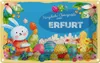 vianmo Blechschild 20x30 cm Ostergrüße ERFURT Ostern Gruß Produktbild-Vorschau 1