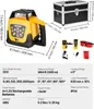Obrotowy niwelator laserowy VEVOR, czerwona wiązka, zasięg Podgląd zdjęcia produktu 7