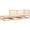 vidaXL Gartensofa mit Fußhocker 2-Sitzer Massivholz Kiefer Produktbild-Vorschau 2