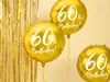 Ballon en plastique avec écriture 60th Birthday 45cm or Voir les images du produit 4