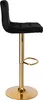 Arako Gold Black Velvet Bar Hocker Voir les images du produit 4