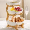 3 Etagen Etagere Obst Kuchen Snacks für Familie Party Produktbild-Vorschau 3