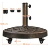 Yaheetech Sonnenschirmständer mit Rollen 21 kg, rollbarer Produktbild-Vorschau 4