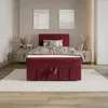 A bedroom scene featuring a bed. Produktbild-Vorschau
