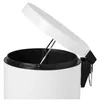 Aqualine SIMPLE LINE afvalbak, rond, 3 liter, mat wit Productafbeelding-voorbeeld 2