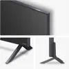 A collage of three images showing different angles of an LG QNED television, focusing on its design and stand. Voir les images du produit