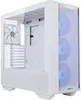 A white computer case with blue LED fans visible through a glass panel. Anteprima dell’immagine prodotto