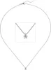 JOBO Collier Kette mit Anhänger 585 Gold Weißgold 1 Diamant Produktbild-Vorschau 1