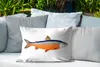 MuchoWow® Outdoor Kissen - Lachs - Fisch - Orange - 60x40 Produktbild-Vorschau 4