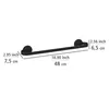 WENKO Handtuchstange Bivio Black Bade Halter 40cm schwarz Produktbild-Vorschau 4