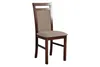 A single dining chair with a wooden frame and upholstered seat and back. Produktbild-Vorschau