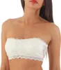 Damen Bandeau-BH Bra Büstenhalter Trägerlos Top mit Spitze; Produktbild-Vorschau 3