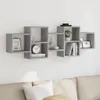 vidaXL Półka ścienna betonowa szara 129x18x42 cm materiał Podgląd zdjęcia produktu 2