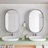 OKWISH Miroir de Rangement pour Salle de Bain Ovale - Cadre Voir les images du produit 3