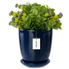 Blumentopf Blumenübertopf dunkel blau Blumenschale mit Produktbild-Vorschau 1