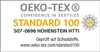 A certification label for textiles. Produktbild-Vorschau