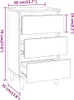 vidaXL Nachttisch Weiß 40x35x70 cm Holzwerkstoff Produktbild-Vorschau 8