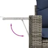 vidaXL 8-teiliges Gartensofa-Set mit Kissen, grau, Produktbild-Vorschau 3
