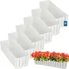 KOTARBAU® 6er Set Blumenkasten Blumentopf 58x18x16 cm Weiß Produktbild-Vorschau 1