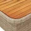Design 2-tlg. Garten-Essgruppe mit Kissen Beige Poly Produktbild-Vorschau 6