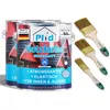 Plid Holzfarbe Taubenblau 5l + Pinselset 3-tlg. / Innen & Produktbild-Vorschau 1