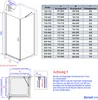 Cabina doccia EMKE 90x90 cm Altezza: 195 cm Doccia angolare Anteprima dell’immagine prodotto 8