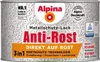 Alpina Metallschutz-Lack Anti-Rost 300 ml schwarz glänzend Produktbild-Vorschau 1