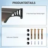 Outsunny, tettoia per porta d'ingresso, dimensioni 120 x 75 Anteprima dell’immagine prodotto 5