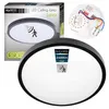 Inteligentna lampa sufitowa LED, 32 cm, IP44, czarna, Podgląd zdjęcia produktu 1