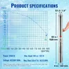 SucceBuy 2200 W Tiefbrunnen-Tauchpumpe – aus Edelstahl. 9,8 Produktbild-Vorschau 7