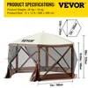 A VEVOR pop-up gazebo tent with dimensions and specifications displayed. Náhled obrázku produktu