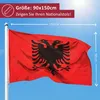 PHENO FLAGS Vlajka Albánie 90 x 150 cm Albánská vlajka 2 Náhled obrázku produktu 2
