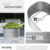 A garden bed filled with plants, with close-ups of its construction and features. Produktbild-Vorschau