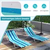COSTWAY set di 2 lettini da spiaggia pieghevoli, lettino Anteprima dell’immagine prodotto 4
