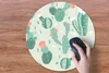 MuchoWow® Mauspad Mousepad Kaktus - Muster - Blume 50x50 cm Produktbild-Vorschau 3